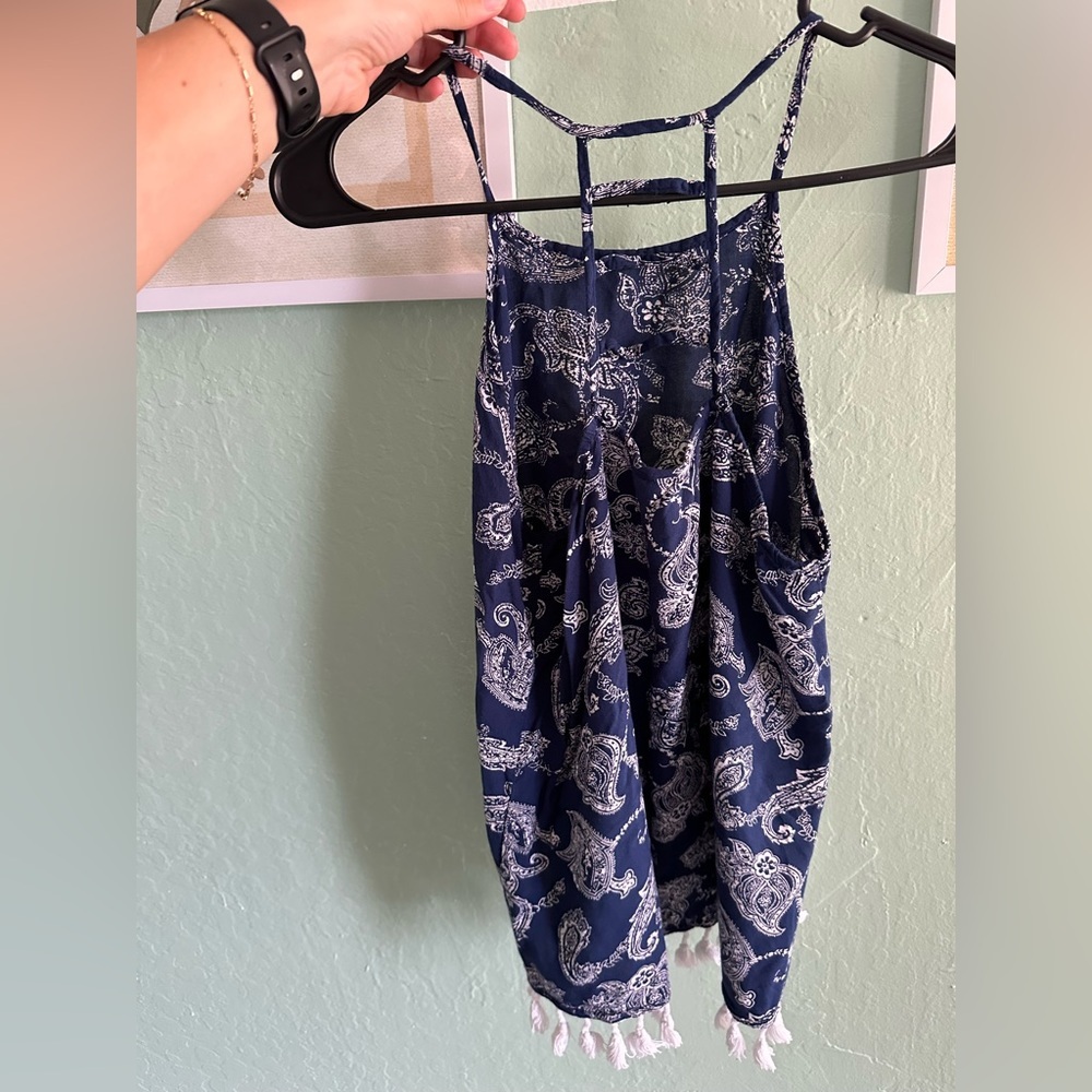 Paisley tassle top